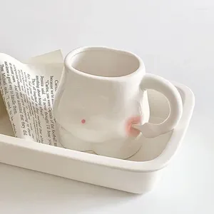 Tasses Café en céramique et tasses lait ventre création de lait de nombril