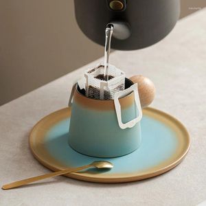 Tasses en céramique tasse à café ensemble créatif après-midi thé haute valeur latte maison tasse petite eau délicate