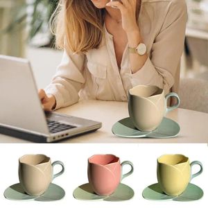 Tazas de cerámica taza taza creativa estilo violín de violín lindo té leche de té avicado de desayuno