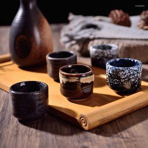 Mokken keramische koffiemok Japanse stijl sake sake wijnbekers kleine creatieve traditionele vintage theekop handgeschilderde porseleinen espresso