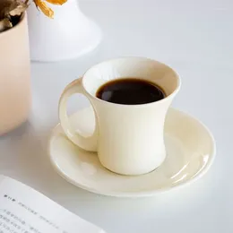 Tasses en céramique tasse tasse de café ensemble créatif petite taille en porcelaine tasse tasse à eau tasse de lait de lait de lait