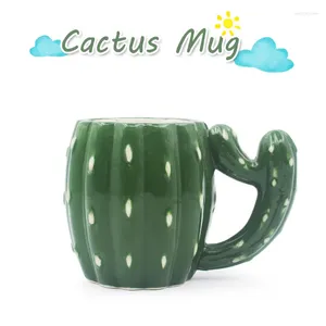 Tasses en céramique tasse cactus café vert tasse exportation