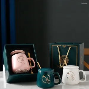 Mokken Ceramic Cup Practical Gift Company Handheld Box Mok high-end paar