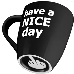 Mokken Keramiek Have A Nice Day Koffiemok Volwassen Humor Unisex Grappige Witte Olifant Cadeaus voor volwassenen Vrouwen Mannen Vrouw Moeder Papa Vriend Cups