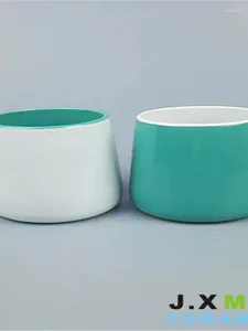 Tasses en céramique, tasse droite double couleur, nécessités quotidiennes, cadeau imprimé à l'eau