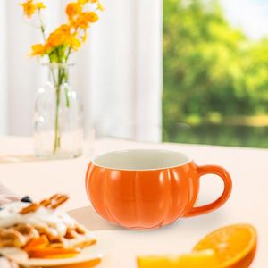 Tasses en céramique citrouille tasse bols à soupe motif ensemble petit déjeuner poignée lait céramique bureau eau enfant exquis gourde