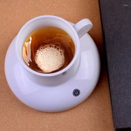 Tasses en céramique vortexes tasse drinkware charge usb charge automatique mélange couvre en montagnes magnétiques home home kilk café thé intelligent tasse