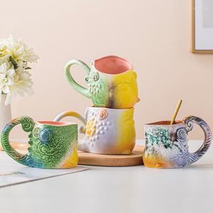 Tasses caméléon tasse en céramique tasse à café boire personnalité créative tendance mignon fille bureau maison cadeau et tasses