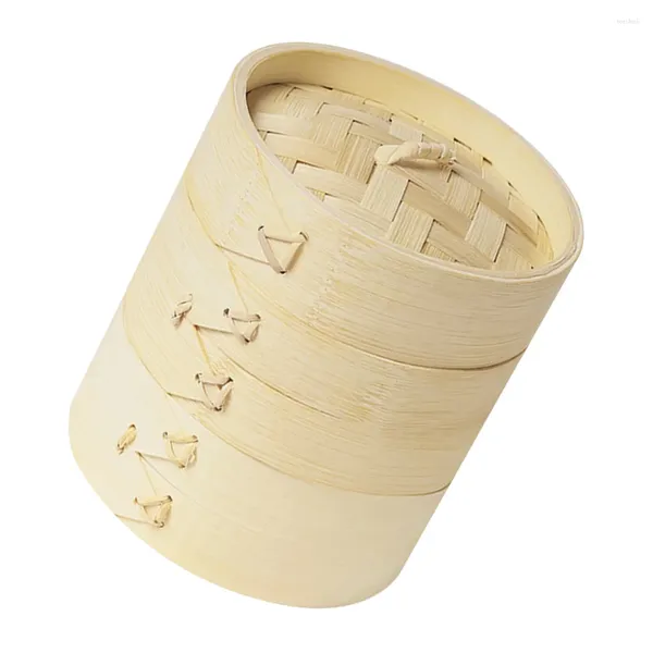 Tazas de vapor de vapor de porcelana mini bambú de bambúes de bola de masa de masa de bola de masa tortilla de cocción pequeña