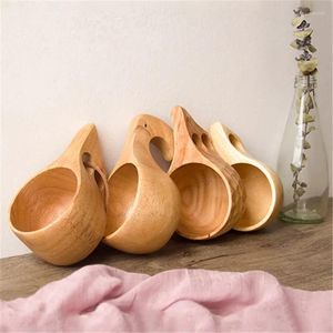 Tasses chinoises portables en bois, tasse à café en caoutchouc, thé en bois, tasses à lait, eau potable, verres faits à la main, tasse à thé au citron, cadeau