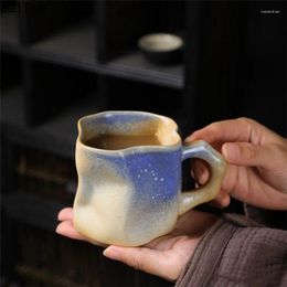 Tazas Taza de cerámica retro china Pareja creativa Taza de café Oficina Agua Juego de té Hogar Avena Porcelana Leche Beber