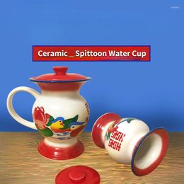 Tasses chinoises rétro nostalgiques Spitotoon Émaillé Coupe céramique Mug classique Créatic cadeau d'anniversaire mariage
