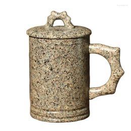 Tasses Tasse à thé en pierre naturelle Maifan de Mongolie intérieure chinoise, tasse personnalisée créative 400ml