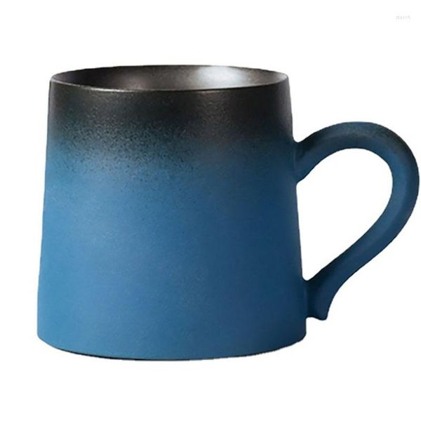 Tasses tasses à café de Style chinois avec couvercle tasse créative thé bleu porcelaine fait à la main bureau Couple cadeaux 330 ML