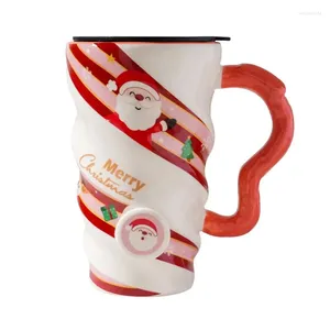 Mokken Kerstpaar Keramische mug trend Creative Water Cup Home Office Melk ontbijt Gift Coffee Coffee