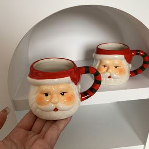 Mokken Kerstdag Leuke Keramische Kop Creatieve Koffiekop Kerstman Limited Drinkbeker Huishoudelijke Keuken Servies 230904