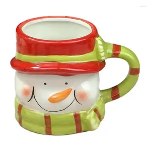 Tasses de Noël de vacances de Noël céramique à boire tasse de santa santa reinier tasse de table décor pour