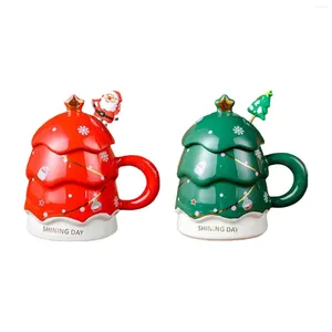 Mokken kerstboom keramische koffie mug xmas ochtendbeker container opslagwater