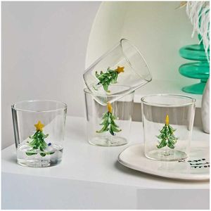 Mokken kerstboom mok schattig cup glazen kopjes koffie home decoratie cadeau r230712 drop levering tuin keuken eetbar drinkware dhj7x