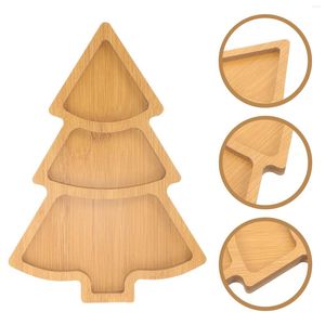 Tasses d'arbre de Noël plaque assiette en bois en bois noix de noix