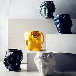 Mokken klassieke wereldberoemde David hoofd mok oude Grieks idool Apollo Art Coffee Cup Noordse nieuwigheid Persoonlijkheid Desktop Decoratie