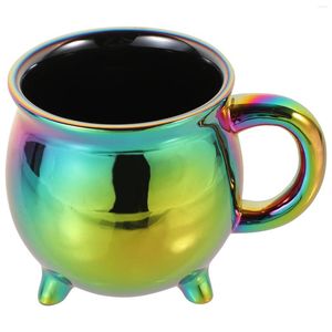 Tasses tasse de café Witch Decorative Brinking Concentrate Ceramic Brinks Water Mug Servant Chaudron