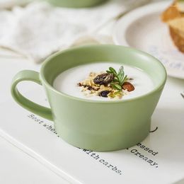 Tasses à café tasses petit déjeuner en céramique d'eau quotidienne à usage mug céramique ménage Milk Office multifonction