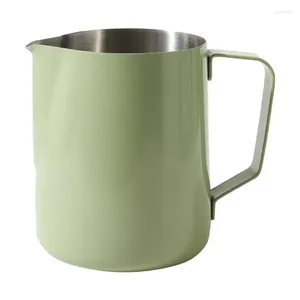 Mugs Coffee Frother Cup roestvrijstalen schuiming kruik met handvat anti-rust food grade mok voor café keukengereedschap