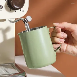 Tasses de café cafotr tasse ustensiles résistants aux ustensiles Pichet mousse pour les cafés en acier inoxydable