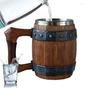 Tasses café tasse bière whisky baril tasse viking warrior water bar décor camping home