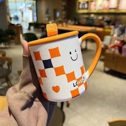 Mokken Koffie Mok Cup Keramische Kopjes Set Keramiek Aardewerk Koffie Leuke Kawaii Cofee Thee Go Drinkware Keuken Eetkamer Bar huis Tuin