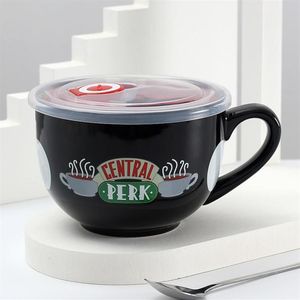 Mokken Koffiemok Vrienden TV Show Central Perk Cappuccino Cup Kawaii Schattig Ontbijt Big Size Keramische Drinkware248W