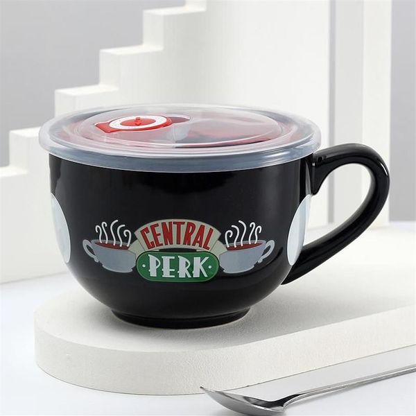 Tasses tasse à café amis émission de télévision Central Perk tasse à Cappuccino Kawaii mignon petit déjeuner grande taille en céramique Drinkware353w