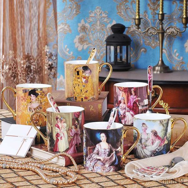 Tasses Tasse À Café Vintage Porcelaine Caffe Tasse Drinkware Bone China Tasse À Thé Vaisselle Anniversaire Cadeau Chambre Décoration Livraison Gratuite R230713