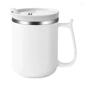 Tasses tasses de voyage à café avec couvercle tasse en acier inoxydable isolée à l'aspirateur 500 ml cuillère à expresso