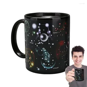 Tasses tasse à changement de couleur tasse à café en céramique conception de douze Constellations changement magique de thé frais