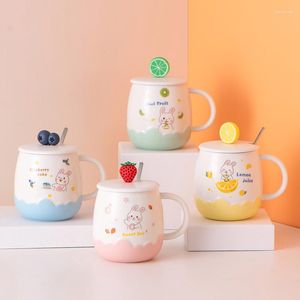 Tasses tasses à café en céramique colorées tasse réutilisable créative moderne Kawaii classique Tazas Originales Drinkware