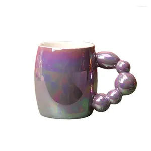 Tazas coloridas tazas de cerámica de azúcar de azúcar tazas de taza de té de café original y divertida para regalar regalo personalizado Navidad