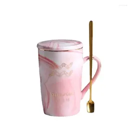 Tasses Constellation personnalité marbre rose créatif naturel avec tasse sans plomb zodiaque 12 couvercle café 400ml tasse en céramique