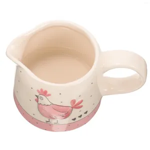 Tasses crème de Pâques de planche à café tasse de lait en porcelaine de lait en porcelaine Céramique liquide
