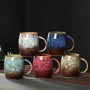 Mokken creatief en gepersonaliseerde cup grote capaciteit eenvoudige keramische cup paar kopje Japanse stijl koffie kopje theekop J240428