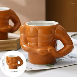 Tasses créatives en céramique Pectorales maison petit déjeuner lait tasse à café tasses d'eau garçons Gym formateur drôle cadeau vacances