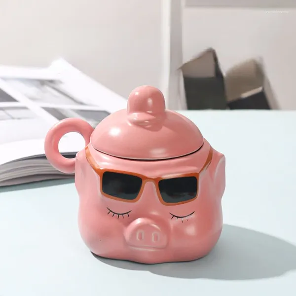 Tasses Creative Céramique Cochon Tasse Ins Haute Beauté Tasse Stupide Mignon Eau Cadeau D'anniversaire Étrange Petit Déjeuner En Famille