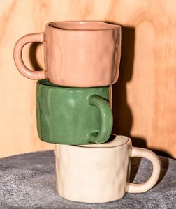 Mokken Creative Coffee Cup Ceramic Mug Noordse kopjes met grote handrip gekleurd keramieksapontbijt