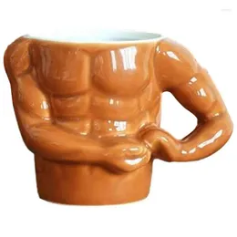 Tasses Tasse à café créative Macho Muscle Lait en céramique pour boisson au thé Cadeaux Gag mignons Maison adulte
