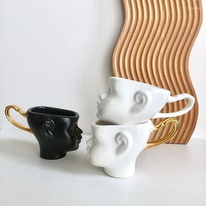 Mokken creatief gezicht keramische koffiekap