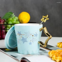 Tazas creativas Golden Star Coffee Cup Lindy Cups and Drinkware para Tea Christmas Taza Beer Pareja Regalo Go