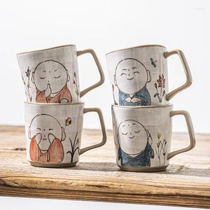 Tasses Poterie Zen créative peinte à la main, tasse à lait personnalisée, tasses à café uniques faites à la main, tasse à thé, vaisselle de cuisine, cadeaux de Couple