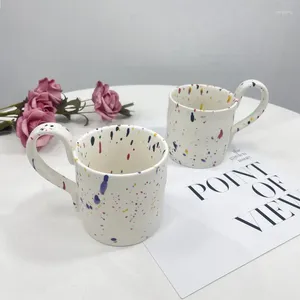 Tasses créatives éclaboussures d'encre tasse tasse conception de niche mode personnalité filles haute beauté petit déjeuner lait café