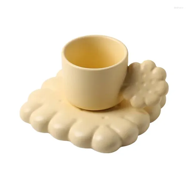 Tazas creativas japonesa y coreana Desayuno café taza de café gordo set de cajas de regalo hechas a mano